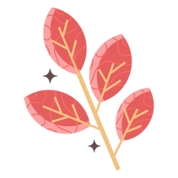 Brilhante ramo plano Desenho PNG