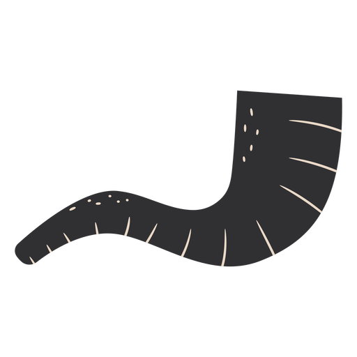 Shofar ram horn flat - Transparent PNG & SVG vector file