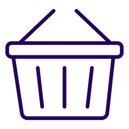 Ícone de cesta de compras Desenho PNG