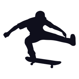 Silhouette Man Skating PNG & SVG Design For T-Shirts