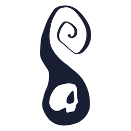 Spooky skull decoration PNG Design
