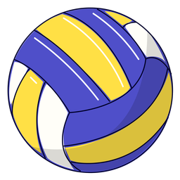 Ilustração de vôlei esportivo Desenho PNG