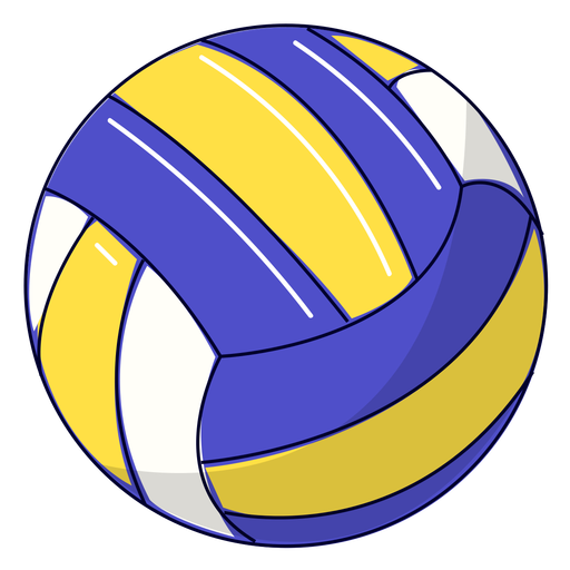 Ilustración de voleibol deportivo Diseño PNG