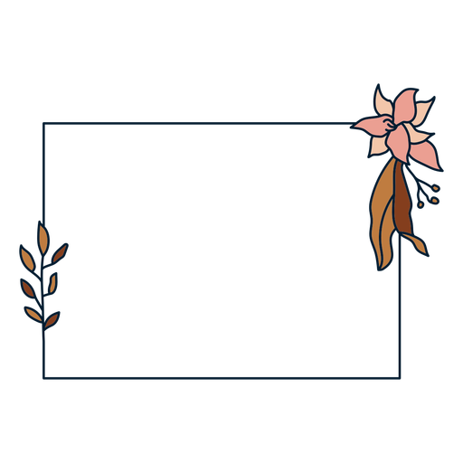 Download Square floral frame frame - Transparent PNG & SVG vector file