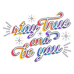 Mantente fiel a tus letras Diseño PNG