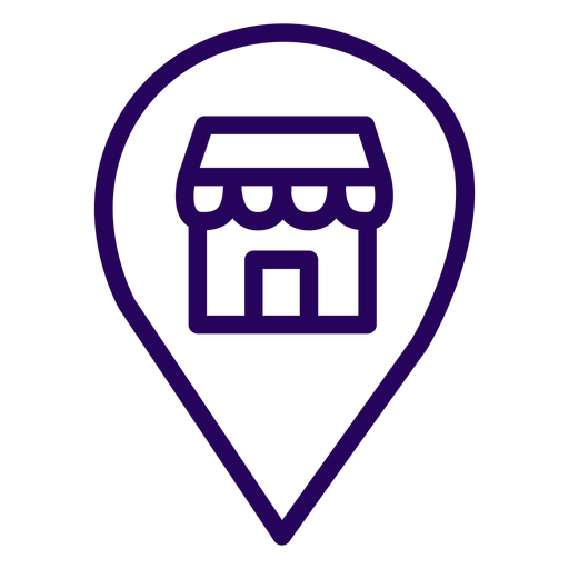 Store location stroke icon PNG Design