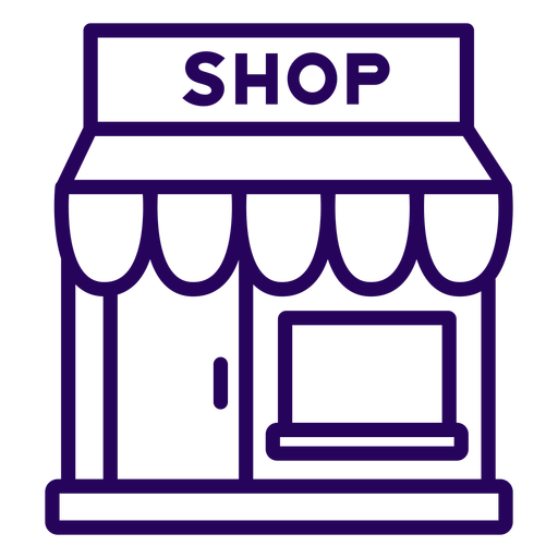 Store stroke icon PNG Design