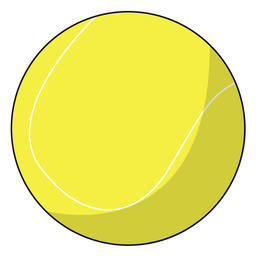 Ilustración de pelota de tenis Diseño PNG
