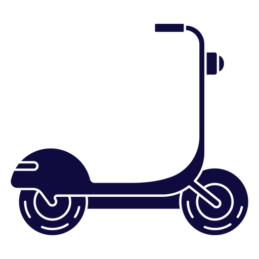 Vehicle scooter blue PNG Design