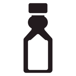 Botella de agua negra Diseño PNG