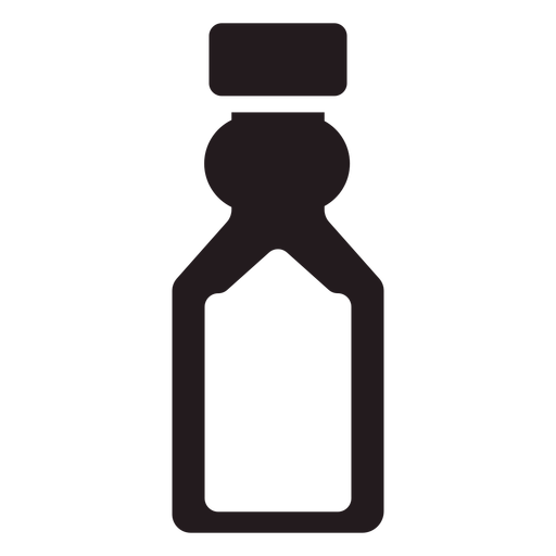 Wasserflasche schwarz PNG-Design