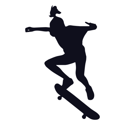 Frau Skater Silhouette PNG-Design