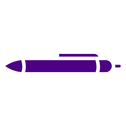 Lila Symbol des Schreibstifts PNG-Design
