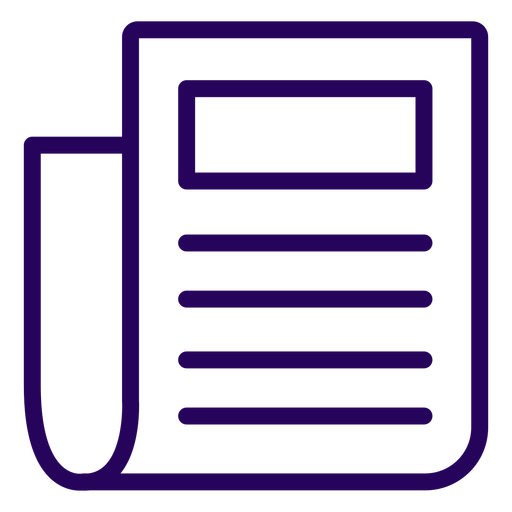 Written document stroke icon