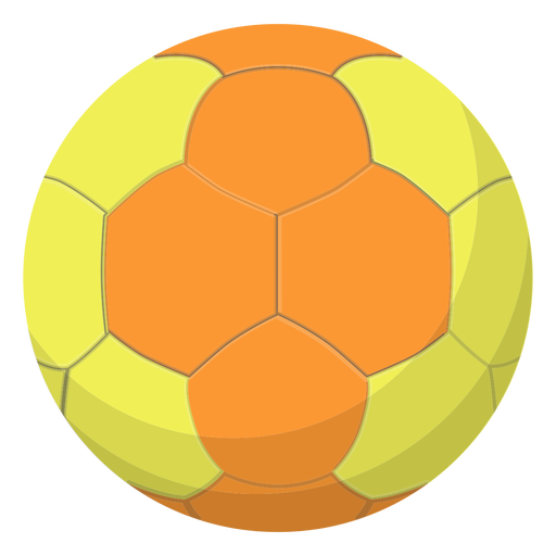 Ilustração de handebol amarelo Desenho PNG