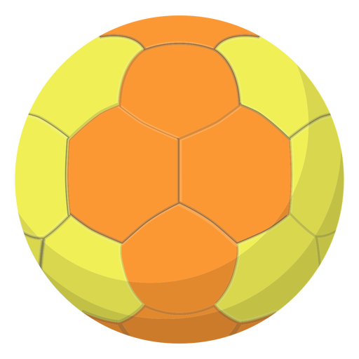Ilustración de balonmano amarillo Diseño PNG