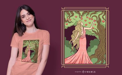 Goddess Idun T-shirt Design Goddess Idun T-shirt Design