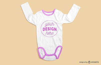 Onesie sleeves up mockup Onesie sleeves up mockup