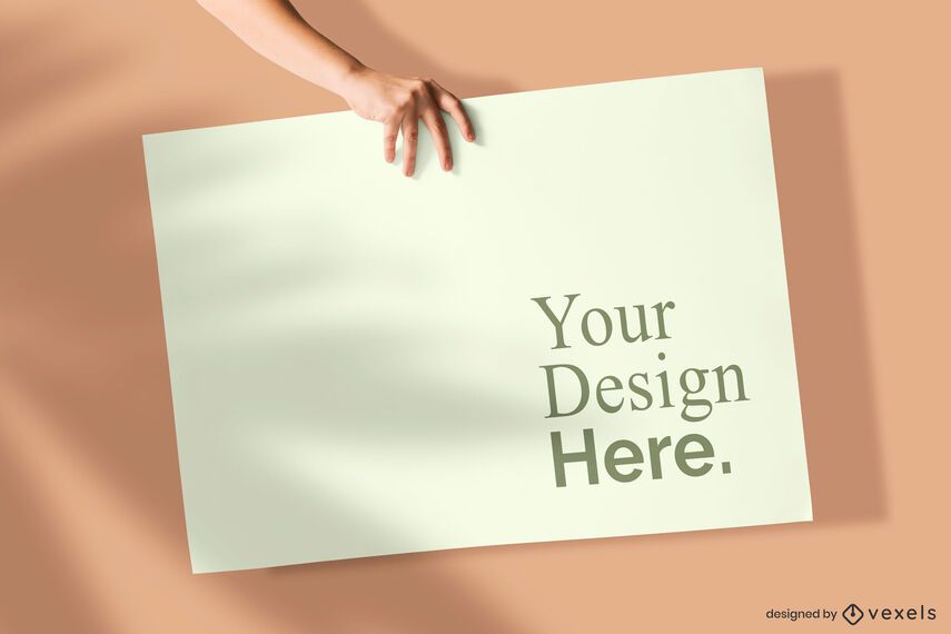 Download Hand Held Poster Mockup - PSD Mockup Download