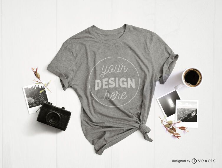 T-shirt de composição fotográfica T-shirt de composição fotográfica