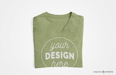 Design de camiseta dobrada