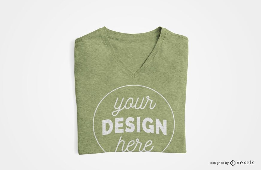 Download T-shirt Folded T-shirt Design - PSD Mockup Download