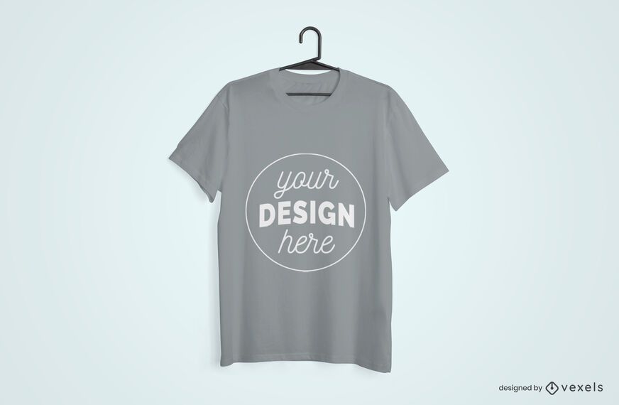 T-shirt hanged mockup design T-shirt hanged mockup design