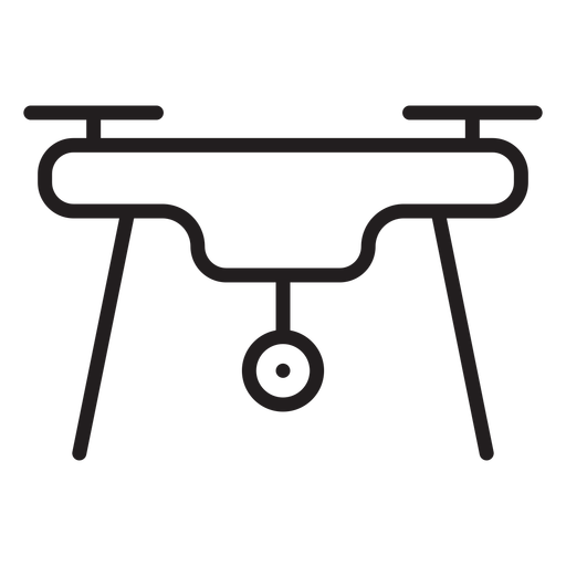 Icono de trazo de drone de c?mara Diseño PNG