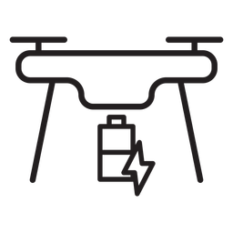 Aufladen des Drohnenhub-Symbols PNG-Design