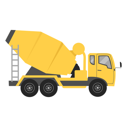 Concrete mixer illustration - Transparent PNG & SVG vector file