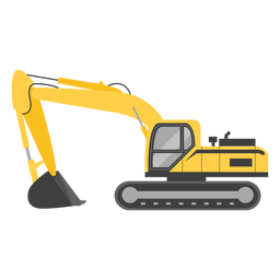 Ilustración de excavadora de cadenas Diseño PNG