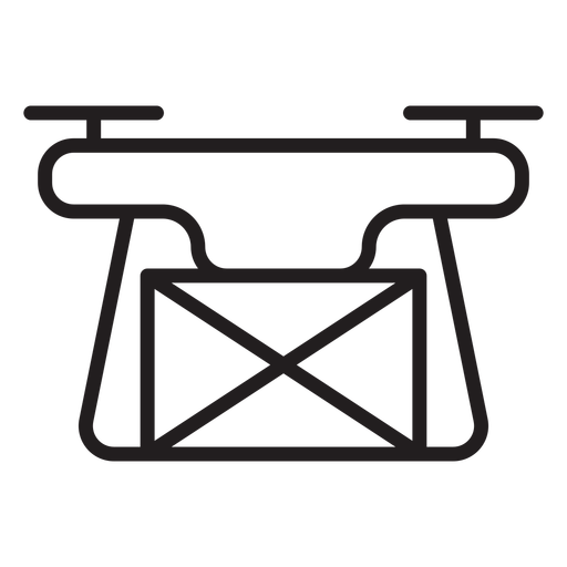 Delivery drone stroke icon PNG Design
