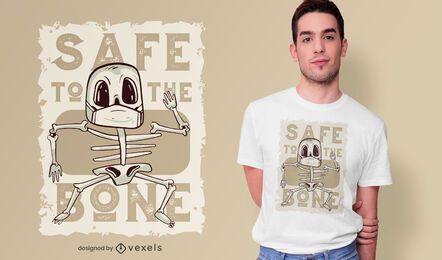 Design de t-shirt seguro até ao osso