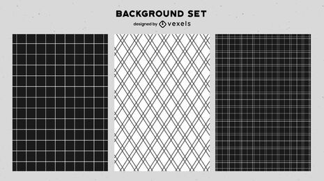 Black and white background set Black and white background set