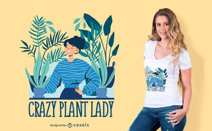Crazy plant lady t-shirt design Crazy plant lady t-shirt design