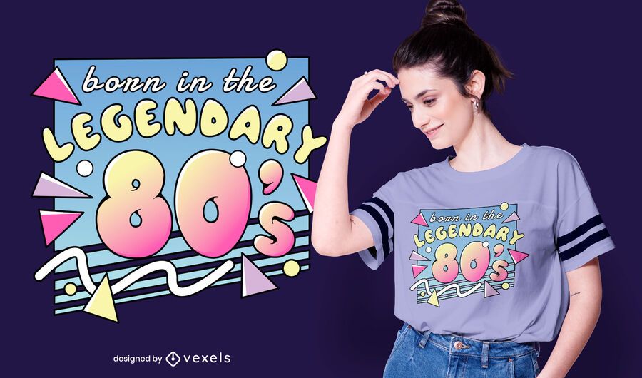 Legendary 80s t-shirt design Legendary 80s t-shirt design