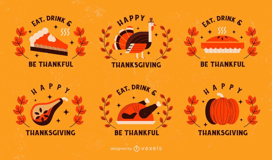 Thanksgiving badge pack Thanksgiving badge pack