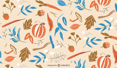 Autumn nature pattern design Autumn nature pattern design