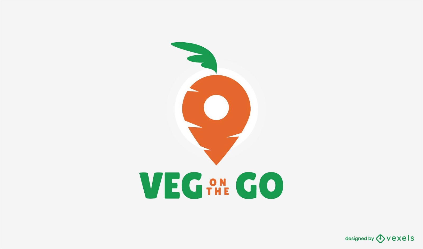Modelo de logotipo de entrega de vegetais