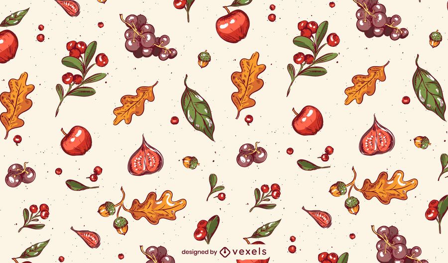 Fall Thanksgiving Pattern Design Fall Thanksgiving Pattern Design