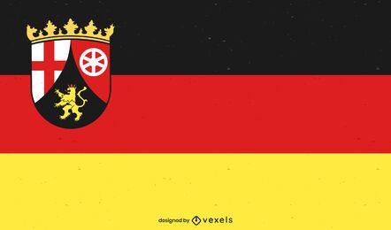 Diseño de la bandera del estado de Rheinland-Pfalz