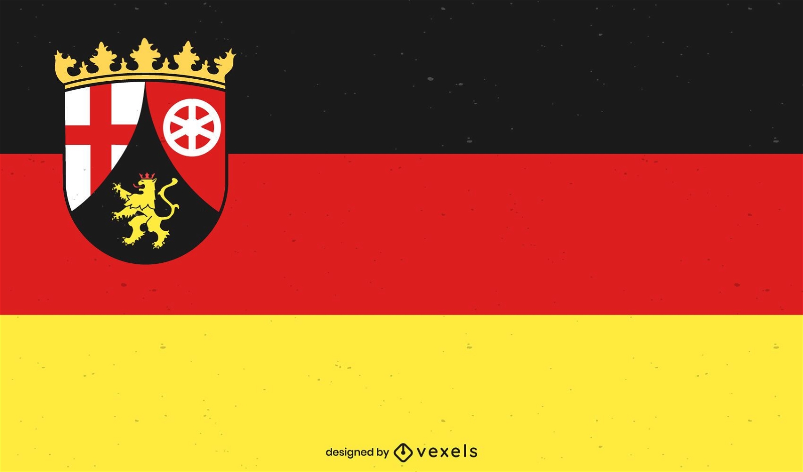 Design der Staatsflagge Rheinland-Pfalz