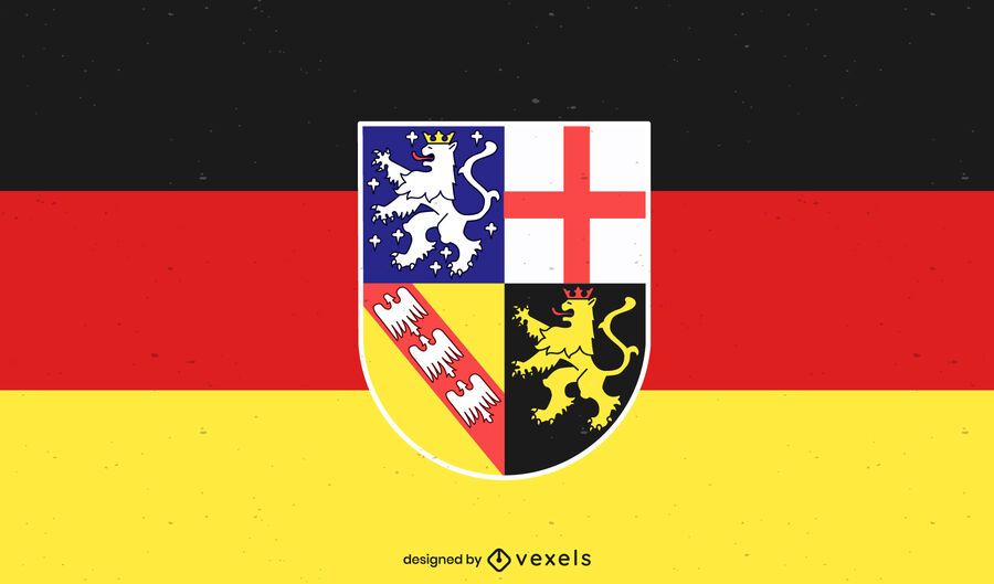 Saarland state flag design Saarland state flag design