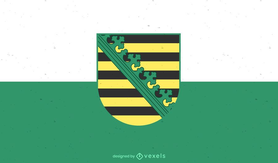 Diseño de la bandera del estado de Sachsen Diseño de la bandera del estado de Sachsen