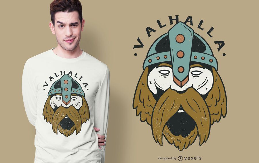 Diseño de camiseta Valhalla Viking Diseño de camiseta Valhalla Viking