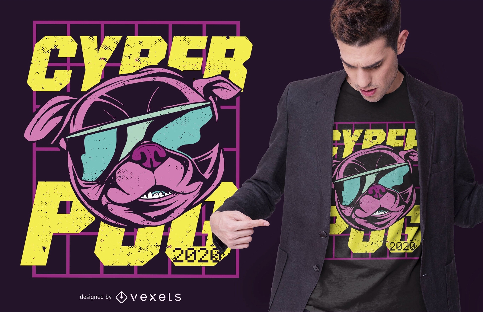 Cyber Mops T-Shirt Design