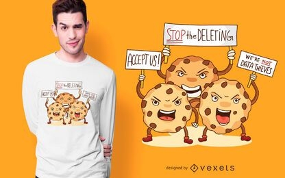 Cookies protest t-shirt design