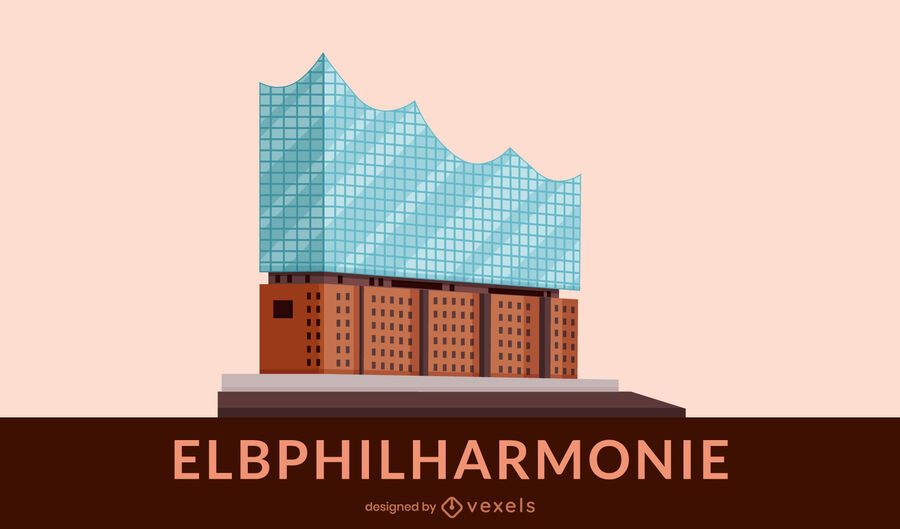 Diseño de edificio plano Elbphilharmonie Diseño de edificio plano Elbphilharmonie