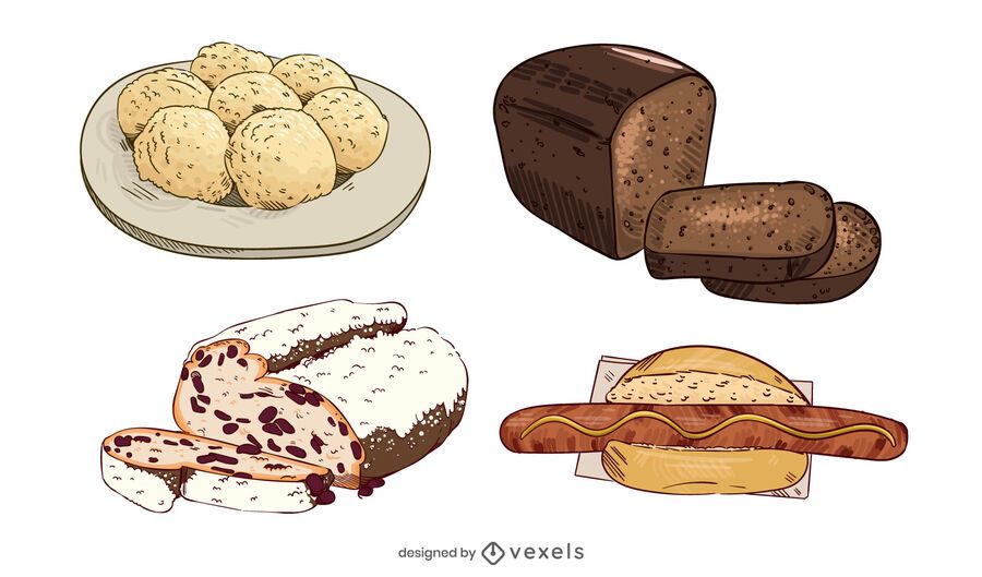 German Food Illustration Set German Food Illustration Set