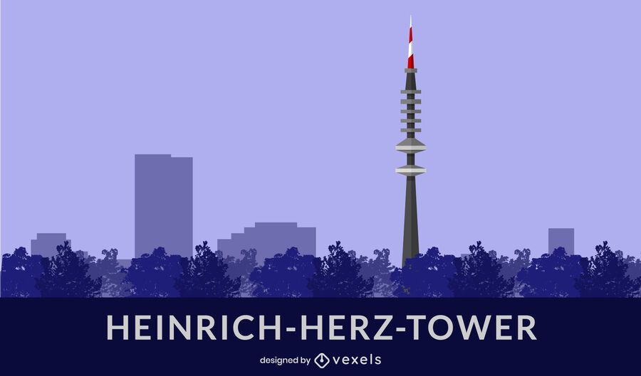Diseño plano de la torre Heinrich-Herz Diseño plano de la torre Heinrich-Herz